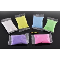 （6色款24g）藍色 海沙 彩色 沙子 裝飾沙 多肉 微景觀 鋪面沙 生態瓶 造景沙 24g/120g 隨草憶境, 1個, 淡藍沙（1包，24g）