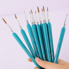 핸셀 라인그리기 얇은 수채화 아크릴 붓세트, 수채화 얇은 붓세트, 1세트