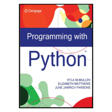 Cengage PROGRAMMING WITH PYTHON 2022 程式設計入門教材, Cengage Learning
