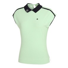 레노마골프 THE OPEN 여성 카라 로고 디테일 배색 민소매 니트 RWSPL6292-830 2802633