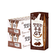 남양 맛있는우유GT 초코우유 멸균우유, 190ml, 48팩