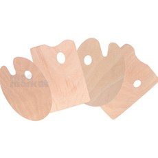 미술 나무 팔레트 유화파레트 물감파레트, 사각 - 소