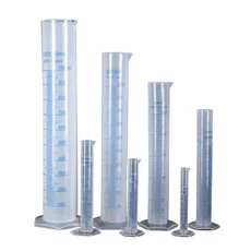 눈금 메스 실린더 플라스틱 플라스크 실험관 100mL, 메스실린더100mL, 메스실린더100mL