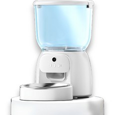 視訊版寵物智能投餵機 遠程視訊互動 定時定量餵食 APP控制 大容量儲糧桶 寵物餵食器, 單機, 1個, 4L