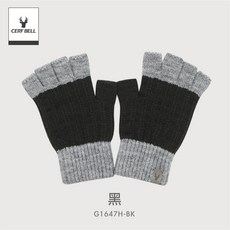 體溫魔術師丨MIT台灣製 素色辮紋皮標半指手套 女士保暖露指手套 冬季通勤聖誕禮物, 黑, 1個