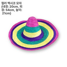 생일파티 장식 솜브레로 후프 마요 컬러풀 타코 멕시코, 1개, 컬러풀 코스터