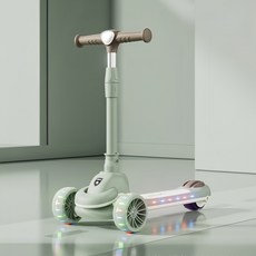 ANYOU 유아킥보드 접이식 씽씽이, 1개, 녹색