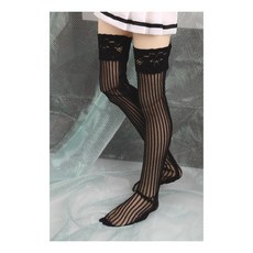돌모아 구체관절인형 43cm 인형용 스타킹 MSD - Lunelle Band Stockings (Black), 1개