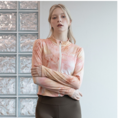 뒤란 여성용 세이 워터프린트 크롭 트레이닝 자켓 DTF3S-5098