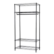 品樂生活 單桿衣架, 夜慕黑, 4層