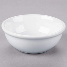 HomeVss 레스토랑 가치 내구성 있는 석기 아메리카 화이트아이보리 6oz 부용컵 케이스 36개, 12oz Nappy Bowl/ Case of 36, Bright White