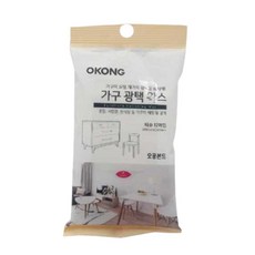 OKONG 부드러운 광택 가구관리 폴리싱 티슈 오염방지 12매입, 1박스