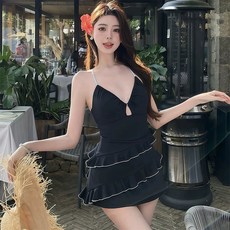 홍언목요 레포츠용 비키니 여성용 수영복 슬림핏 섹시 등 노출 나시 모노키니 비치웨어 바캉스룩