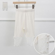 유아반바지 진주망사 6부 아동레깅스