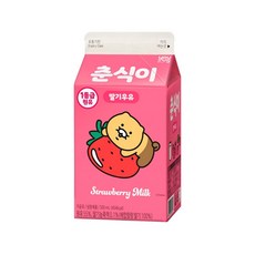 춘식이 딸기우유 500ml x 6개