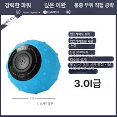 진동 마사지볼 휴대용 5단계 1개 작동 블루 원버튼, [추천] 블루 도트 3.0 진동 업그레이드