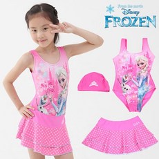 [백화점 출고] [디즈니] 겨울왕국 여아동 수영복 FR-4517/3종세트