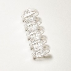 플라스틱스프링 5공 바인더 스프링 셀프 제본 펀칭 펀치 원형 펀칭기, 1개, 투명 30개