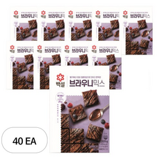 백설 브라우니 믹스, 320g, 40개