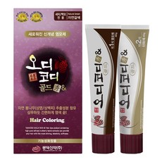 오디코디골드수앤 (새치/백모용) 80g (튜브형) / 피부 비자극 시험 완료 뽕나무 염색약, 자연갈색, 1개