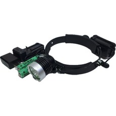 玩家級 12W 聚光遠射燈 硬式頭燈帶, 1個, H137B-1900x2(黃光)