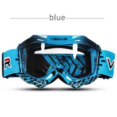 전문 고글 모토 크로스 오토바이 키즈 MX MTB 오프로드 자전거 소년 소녀 MX 헬멧 용 고글, [10] Glossy-Blue