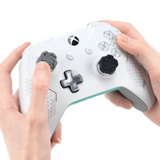 QTR PS5搖桿帽 極想 貓咪搖桿帽 PS4/XBOX/Pro手把通用 萌萌肉球Q彈 蘑菇頭 類比套 搖桿套 鯊魚, 1個, (極想)XBX風暴(四入), 五顏六色