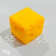 Soft Cheese Block 減壓玩具 慢回彈 捏捏樂 11cm, 迷你乳酪5.5cm 麵粉, 1個