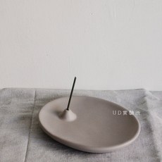 UD實驗所 線香座 陶瓷手工燒製薰香座, 淺藕粉