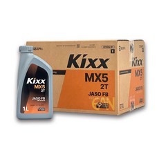 오리공구 GS칼텍스 가솔린 엔진오일 2사이클 2행정 1리터, 2개, 1L