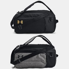 언더아머 UNDERARMOUR 공용 짐백 1381920 컨테인 듀오 스몰 더플 백 백팩 크로스 스포츠 헬스 운동 여행 가방 STS 474191, 블랙(001)