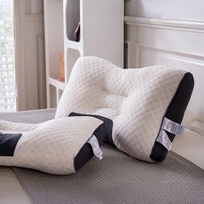 목이 편안한 경추베개 거북목 일자목 목디스크 낮잠 착한수면, 격자패턴