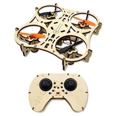 새로운 목재 조립 DIY RC 비행기 쿼드콥터 드론 교육 모형 항공기 학생 과학 및 장난감, DIY 목재 드론  과학 및 교육용 올포클루시브 모델