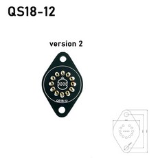레고호환 라이트 블록 라이트브릭Nixie 튜브 홀더 소켓 플 IN14 IN12 IN18 IN-8 QS18-12 IN-IV-11 IV-17 글, 10 QS18-12 -2