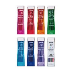 유니 나노다이아 컬러샤프심 0.5mm, 혼합MIX, 믹스(혼합)