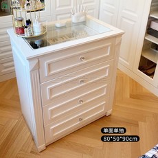 定製烤漆歐式多層中島衣帽間 家用收納櫥櫃 服裝店珠寶首飾展示櫃 高端, 定製單抽單面80*50*90cm