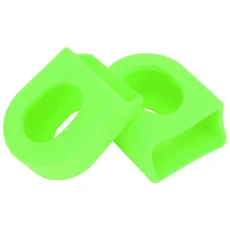 HASSNS MTB 크랭크 보호대 자전거 캔들 Pe 용 통합 셋 암 산악 연결로드 실리콘 슬리브, 03 a pair of green, 1개