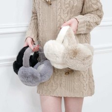 (Sharkhead) 熊耳朵造型可折疊耳罩 保暖便攜