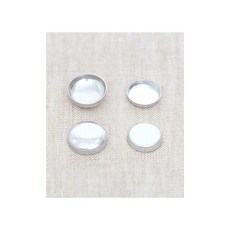 패션스타트 민자 리필용 싸게단추 13mm 벌크 50개입 실버, 50개