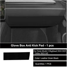 테슬라 호환 모델 3/Y 2017-2025 가죽 스티커 트림 사이드 도어 실 프로텍터 커버 자동차 내부 장식용 차량, 07 New M3 Black