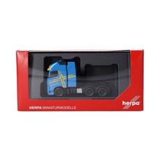 Herpa 瑞典國旗彩繪 Volvo FH 16 GL XL 2020 3軸重型曳引車 模型, 1個