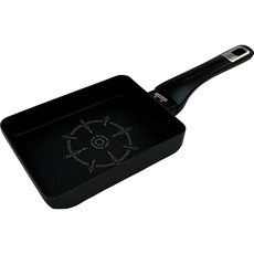 타니구치 금속 들러붙기 어려운 계란말이 프라이팬 13×18cm 인덕션·가스용 모두 사용 가능 경량 금속 스패출러 대응 PFOS PFOA 프리 루듀르2 블랙