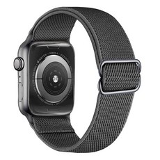 MOHARLAB Apple Watch 3/4/5/6/7/8/SE兼容尼龍帶錶帶, 38mm/40mm/41mm, 03灰色
