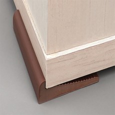 아이더스 가구 받침대 6cm 4개입 책상높이조절발, 브라운, 브라운
