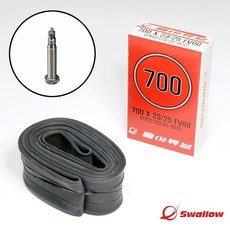 흥아 튜브 700X23/25 FV60 프레스타 밸브, 1개