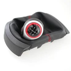 SEAT Ibiza 2002 2010용 5/6단 기어 변속 노브(기어 부트 커버 포함), 01 5 Speed