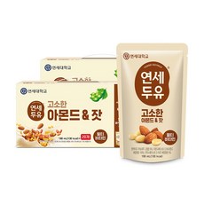 연세두유 아몬드 잣 두유 파우치 190ml, 40개