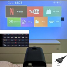 Magcubic 4K 프로젝터 HY320 와이파이 HY300 390ANSI BT5.0 1080P 6 HY320-Black, 2. 초투명 버전 - 유럽 플러그