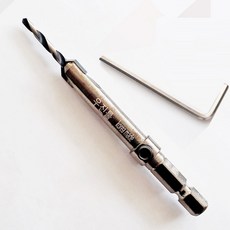 우진초경 이중기리 롱 타입 육각접시 8x3mm (3mm속기리+L렌치) 세트구성, 1세트