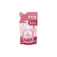 貝貝媽咪小舖 arau.baby 愛樂寶 寶貝無添加2合1洗髮沐浴泡泡 400mL 補充包, 1個, 洗髮沐浴2合1/效期2025/08
